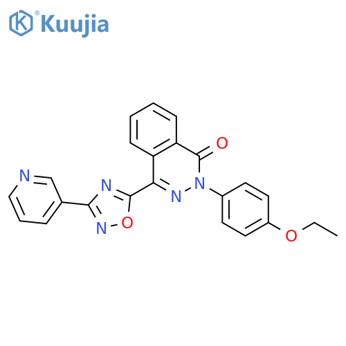 2-(4-ethoxyphenyl)-4-[3-(pyridin-3-yl)-1,2,4-oxadiazol-5-yl]-1,2-dihydrophthalazin-1-one structure