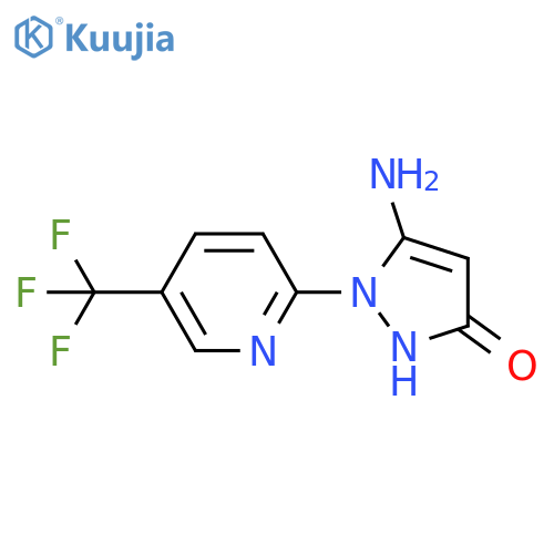 5-amino-1-5-(trifluoromethyl)pyridin-2-yl-1H-pyrazol-3-ol structure