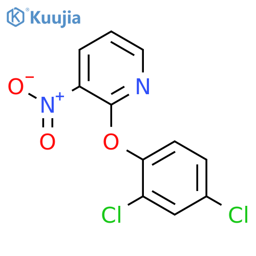 2-(2,4-dichlorophenoxy)-3-nitropyridine structure