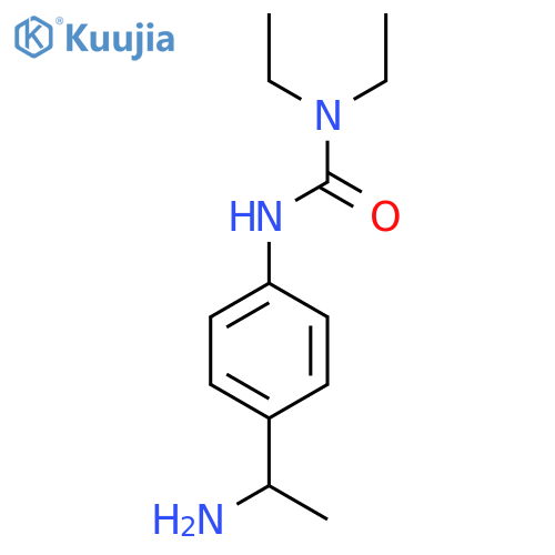 1-[4-(1-Aminoethyl)phenyl]-3,3-diethylurea structure