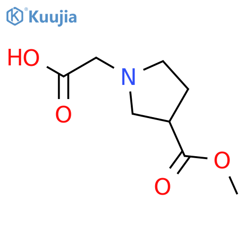 (S)-2-(3-(Methoxycarbonyl)pyrrolidin-1-yl)acetic acid structure