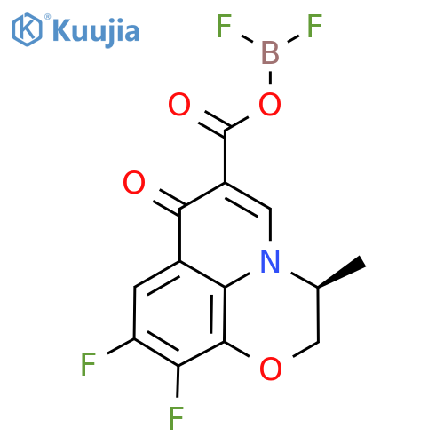 Levofloxacin Q-Acid Difluoroboryl Ester structure