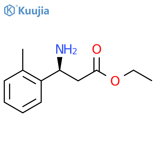 ethyl (3S)-3-amino-3-(2-methylphenyl)propanoate structure