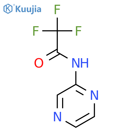 2,2,2-Trifluoro-N-2-pyrazinylacetamide structure
