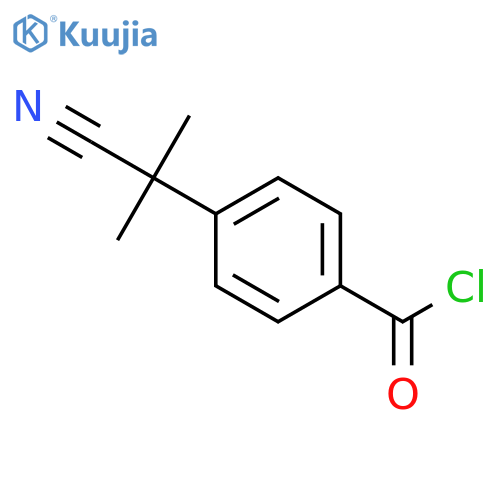 Benzoyl chloride,4-(1-cyano-1-methylethyl)- structure