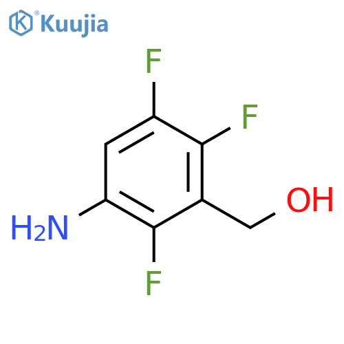 (3-amino-2,5,6-trifluorophenyl)methanol structure