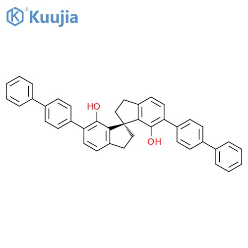 (1R)-6,6'-Bis([1,1'-biphenyl]-4-yl)-2,2',3,3'-tetrahydro-1,1'-spirobi[1H-indene]-7,7'-diol structure