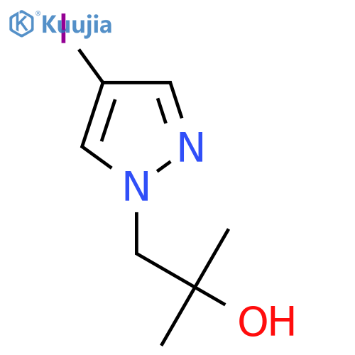 1-(4-Iodo-1H-pyrazol-1-yl)-2-methylpropan-2-ol structure