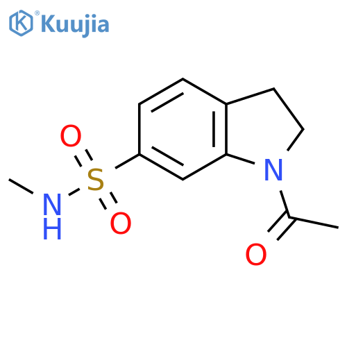 1-Acetyl-N-methyl-2,3-dihydroindole-6-sulfonamide structure