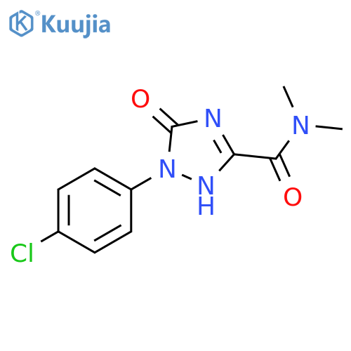 1-(4-Chlorophenyl)-2,5-dihydro-5-oxo-1H-1,2,4-triazole-3-carboxylic acid dimethylamide structure