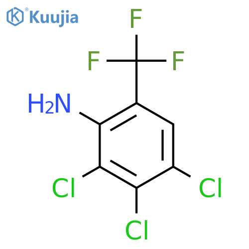 2,3,4-Trichloro-6-(trifluoromethyl)aniline structure