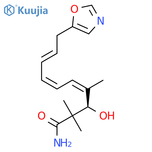 4,6,8-Decatrienamide,3-hydroxy-2,2,4-trimethyl-10-(5-oxazolyl)-, (3R,4Z,6Z,8E)- structure