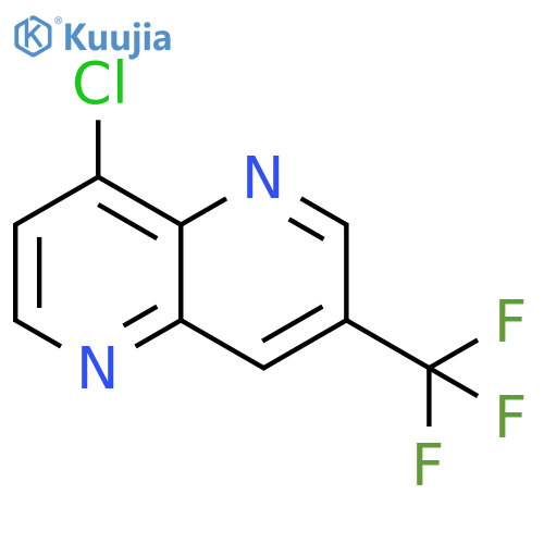 8-chloro-3-(trifluoromethyl)-1,5-naphthyridine structure