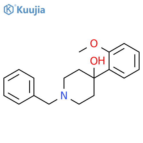 4-Piperidinol, 4-(2-methoxyphenyl)-1-(phenylmethyl)- structure