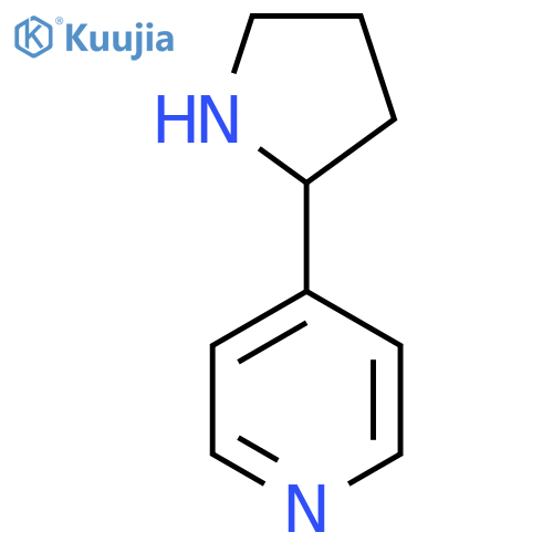 Pyridine, 4-(2-pyrrolidinyl)-, (-)- (9CI) structure