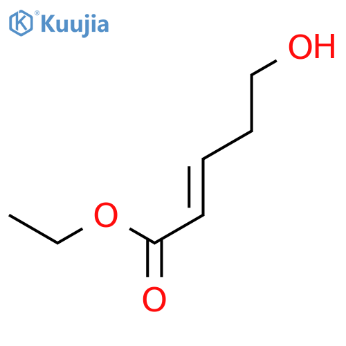 2-Pentenoic acid, 5-hydroxy-, ethyl ester, (2E)- structure