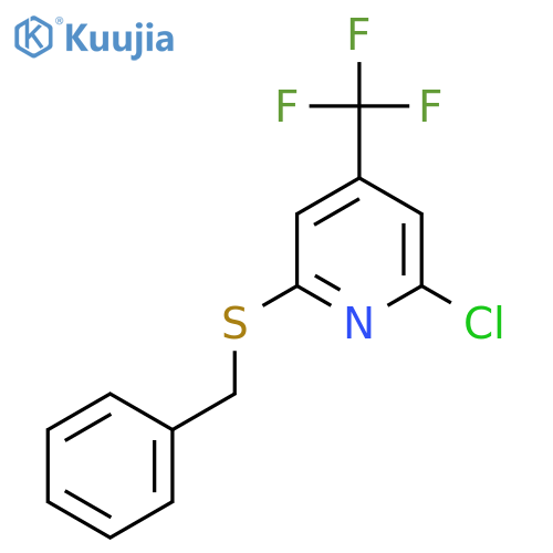 2-Chloro-6-(benzylsulfanyl)-4-(trifluoromethyl)pyridine structure