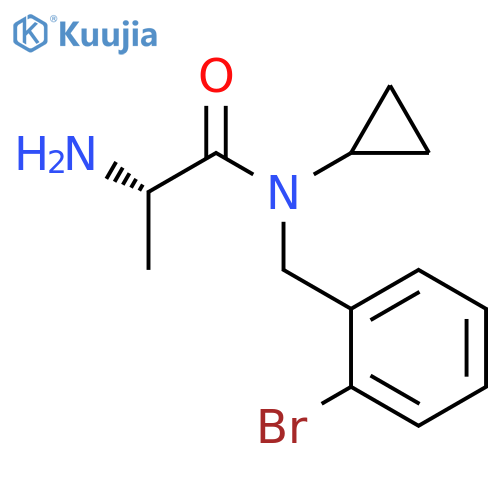 (S)-2-AMino-N-(2-broMo-benzyl)-N-cyclopropyl-propionaMide structure