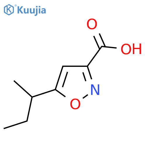 5-(butan-2-yl)-1,2-oxazole-3-carboxylic acid structure