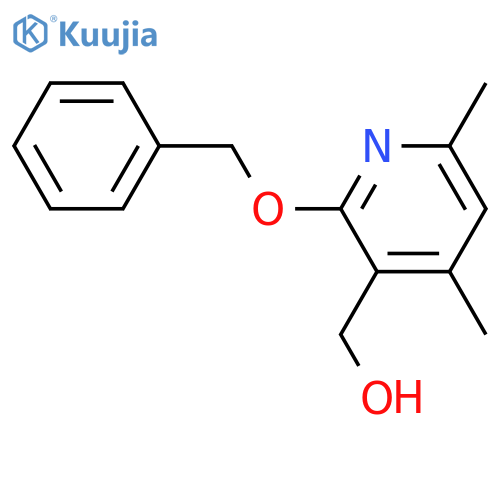 2-(benzyloxy)-4,6-dimethylpyridin-3-ylmethanol structure