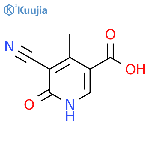 5-Cyano-6-hydroxy-4-methylnicotinic acid structure