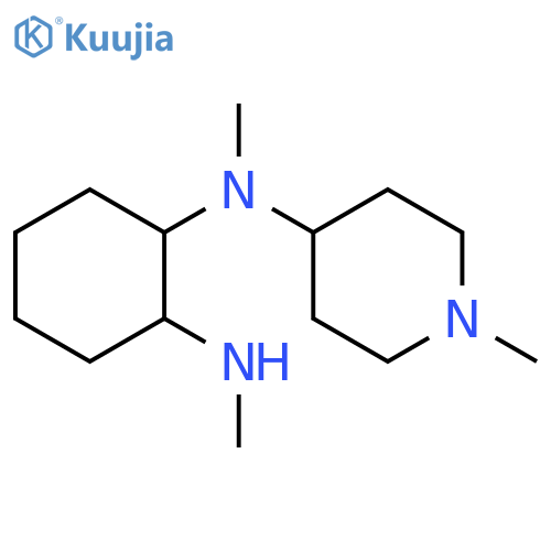N1,N2-dimethyl-N1-(1-methylpiperidin-4-yl)cyclohexane-1,2-diamine structure
