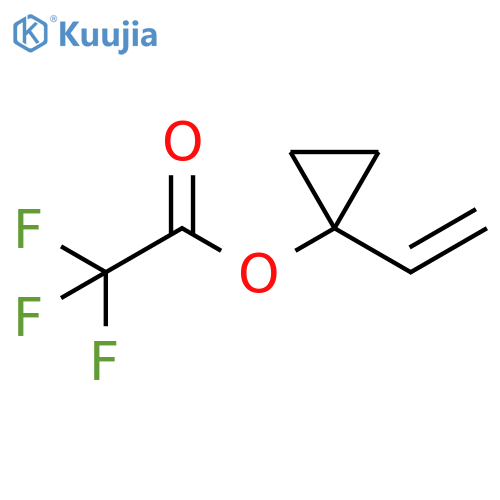 Acetic acid, trifluoro-, 1-ethenylcyclopropyl ester structure
