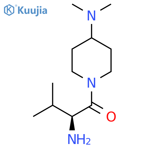 (S)-2-Amino-1-(4-dimethylamino-piperidin-1-yl)-3-methyl-butan-1-one structure
