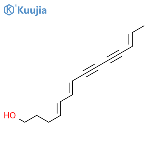 4,6,12-Tetradecatriene-8,10-diyn-1-ol structure