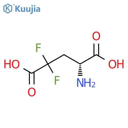 (4R)-4-amino-2,2-difluoropentanedioic acid structure