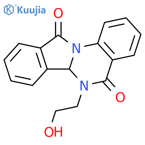 6-(2-hydroxyethyl)-6aH-isoindolo[2,3-a]quinazoline-5,11-dione structure