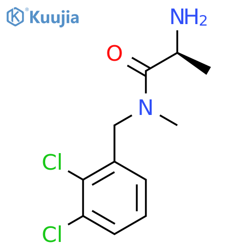 (S)-2-Amino-N-(2,3-dichloro-benzyl)-N-methyl-propionamide structure