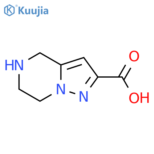 4H,5H,6H,7H-pyrazolo1,5-apyrazine-2-carboxylic acid structure