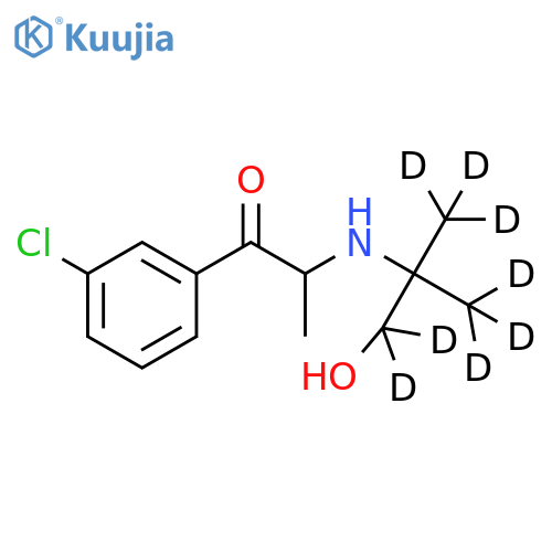 Hydroxybupropion-d8 structure