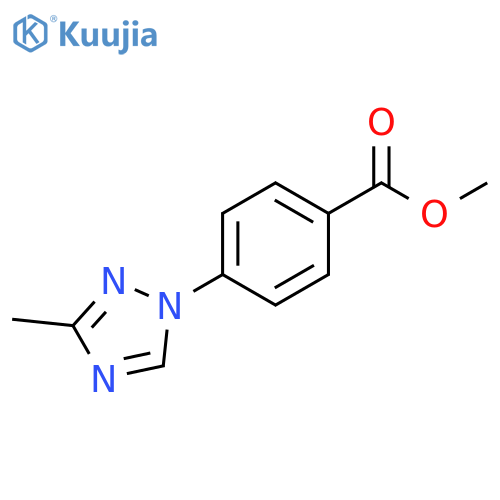 Methyl 4-(3-Methyl-1H-1,2,4-triazol-1-yl)benzoate structure