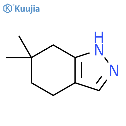 6,6-Dimethyl-4,5,6,7-tetrahydro-1H-indazole structure
