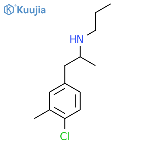 1-(4-chloro-3-methylphenyl)propan-2-yl(propyl)amine structure