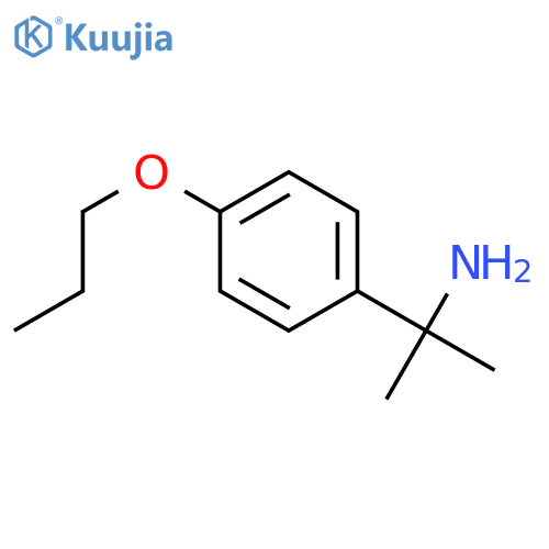 2-(4-propoxyphenyl)propan-2-amine structure