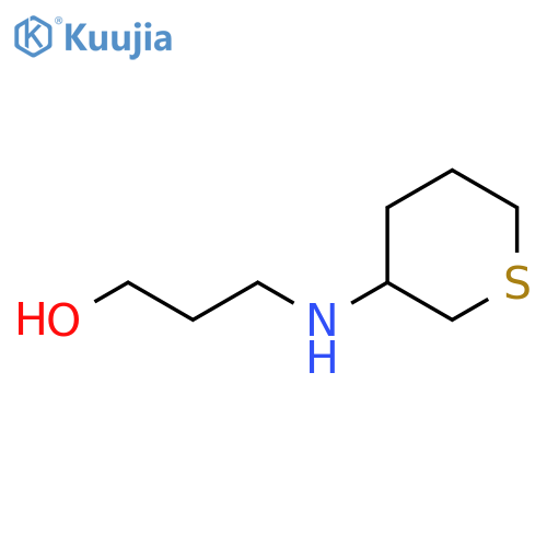 3-[(thian-3-yl)amino]propan-1-ol structure