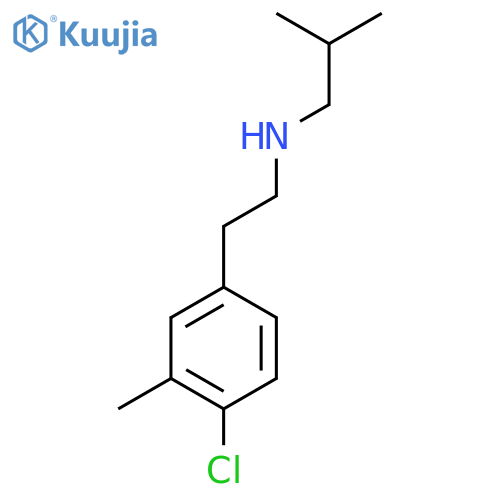 2-(4-chloro-3-methylphenyl)ethyl(2-methylpropyl)amine structure