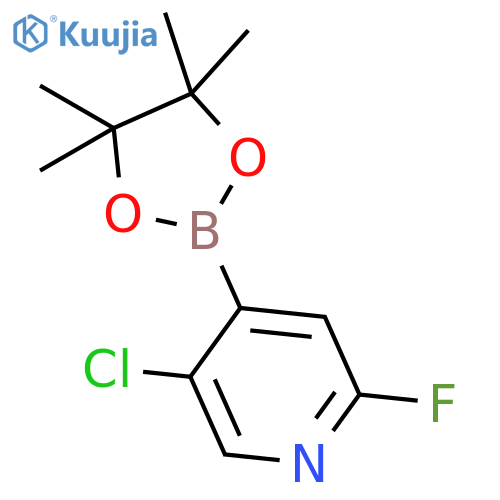 5-Chloro-2-fluoropyridine-4-boronic acid pinacol ester structure