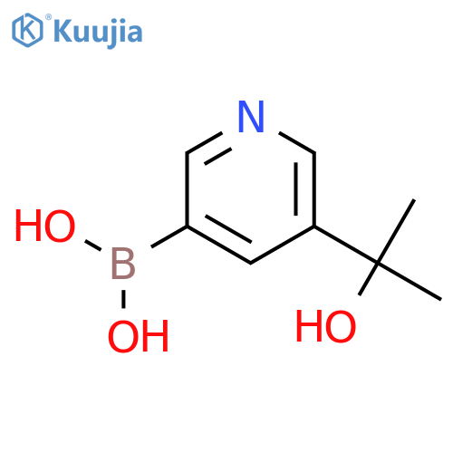 5-(2-HYDROXYPROPAN-2-YL)PYRIDIN-3-YLBORONIC ACID structure