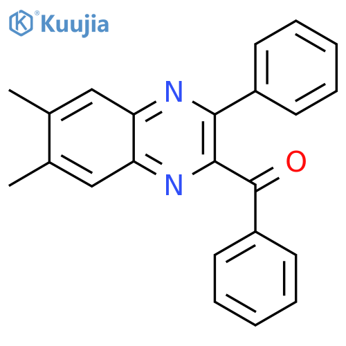 2-Benzoyl-3-phenyl-6,7-dimethylquinoxaline structure