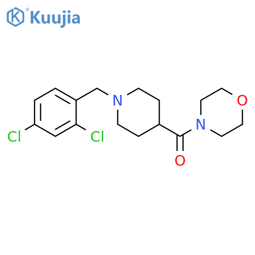 4-{1-[(2,4-dichlorophenyl)methyl]piperidine-4-carbonyl}morpholine structure