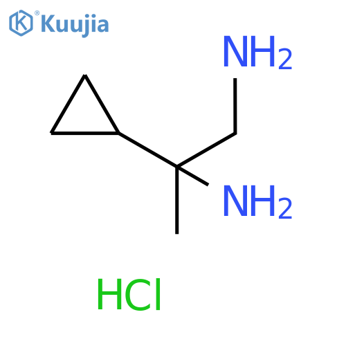2-cyclopropylpropane-1,2-diamine dihydrochloride structure