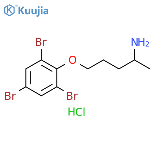 2-[(4-aminopentyl)oxy]-1,3,5-tribromobenzene hydrochloride structure