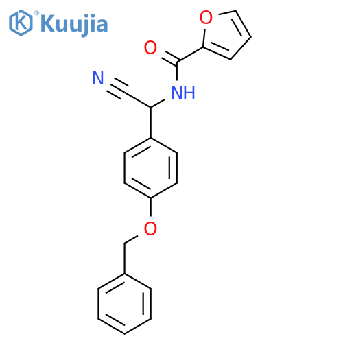N-{[4-(benzyloxy)phenyl](cyano)methyl}furan-2-carboxamide structure