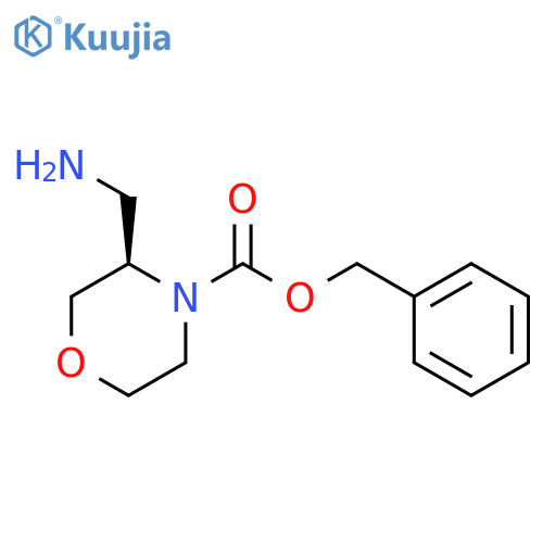 (R)-4-Cbz-3-(amimethyl)morpholine structure