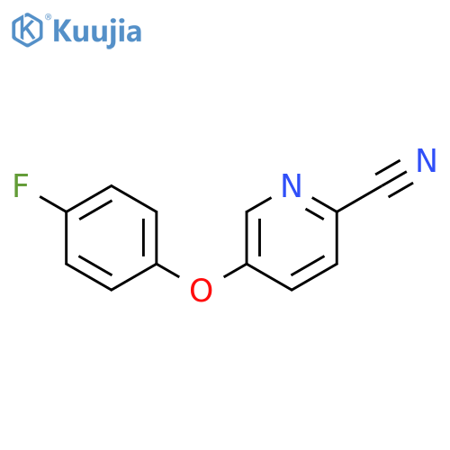 5-(4-fluorophenoxy)pyridine-2-carbonitrile structure