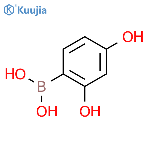 (2,4-Dihydroxyphenyl)boronic acid structure